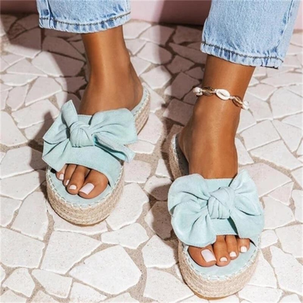 NEW ♡ BOWKNOT Platform Sandals - Picture 2 of 13